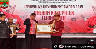 Musi Rawas raih penghargaan Innovative Goverment Award (IGA)