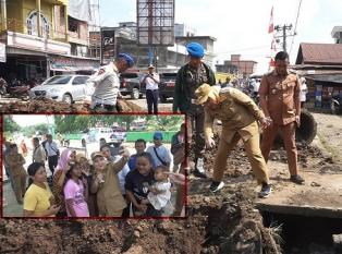 Bupati Musi Rawas Ratna Machmud Genjot Pembangunan Jalan dan Drainase di Megang Sakti